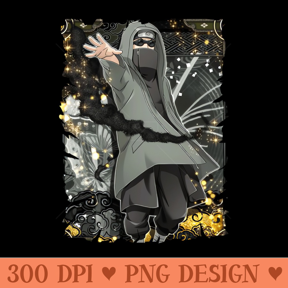 SHINO ABURAME ANIME MERCHANDISE - Sublimation PNG download - Download instantly
