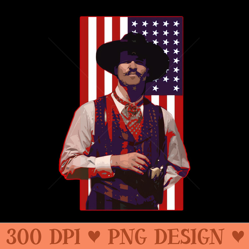 doc holliday - Sublimation backgrounds PNG - Download right away