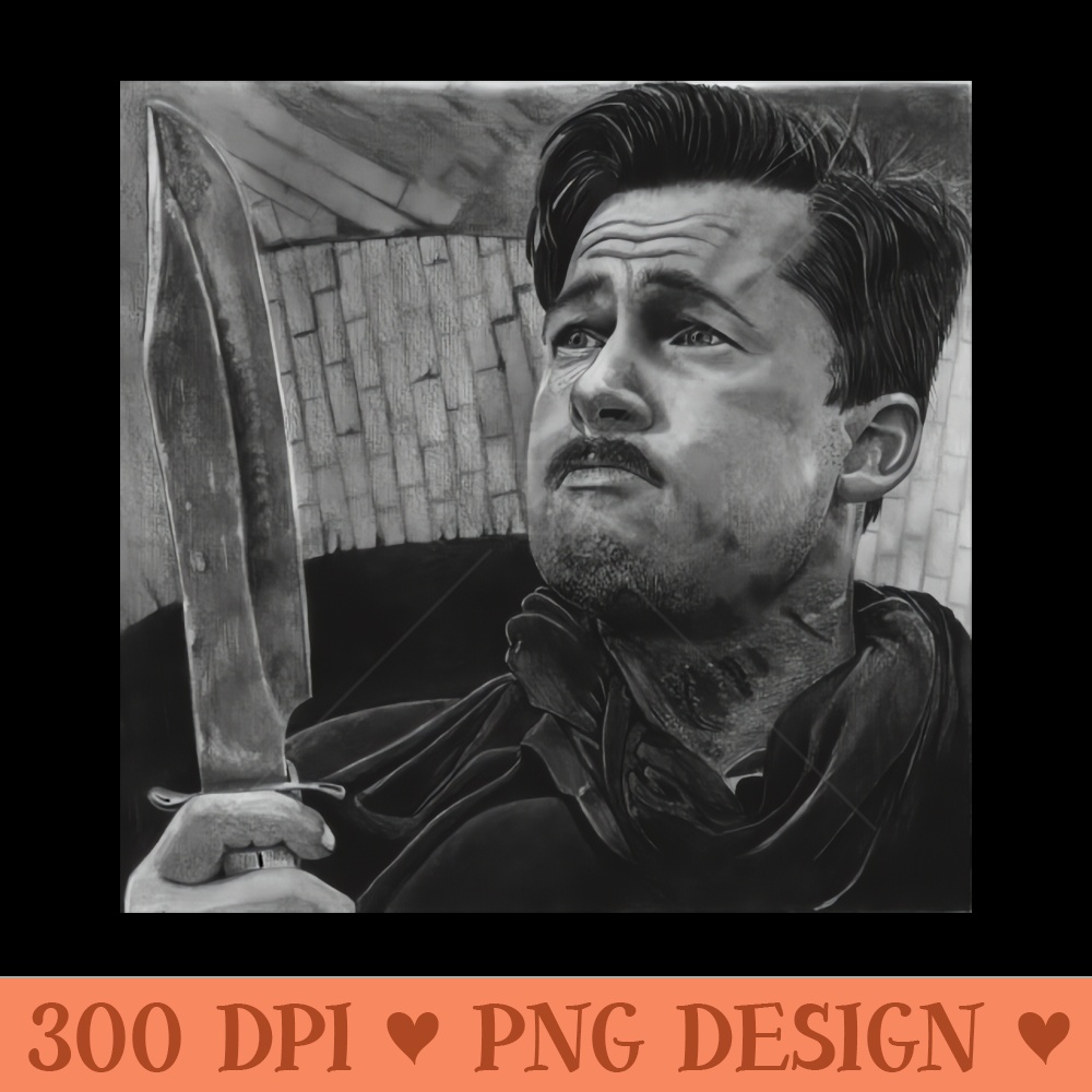 Aldo raine - Ready To Print PNG Designs - Download right after purchase