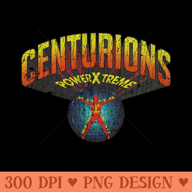 Centurions PowerXtreme 1986 - Sublimation graphics PNG - Download instantly