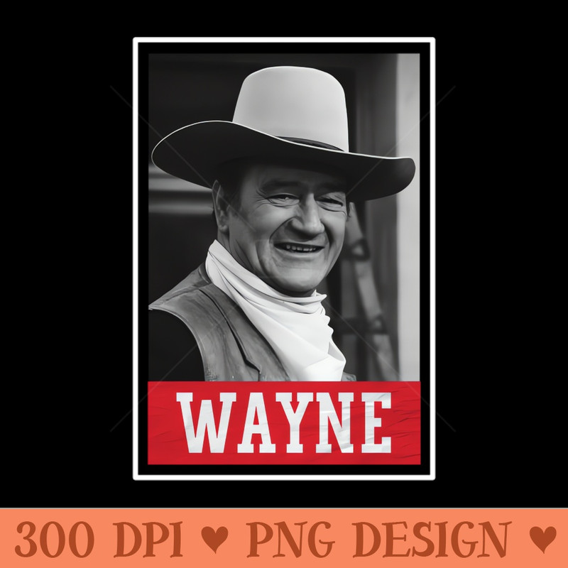 John Wayne - High resolution PNG download - Instant Download