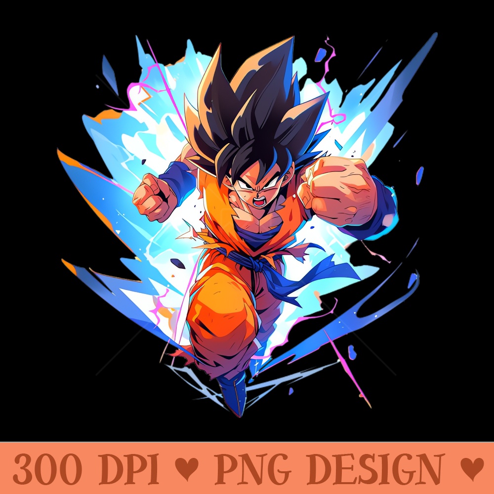 goku - Sublimation artwork PNG download - Download in an instant