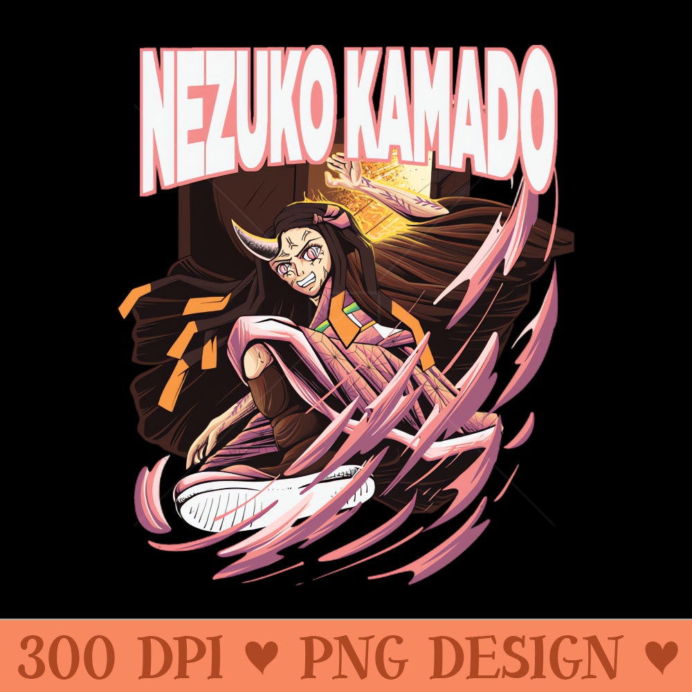 NEZUKO KAMADO  KIMETSU NO YAIBA - High Quality PNG Files - Download right after purchase
