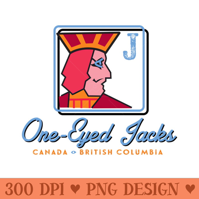 OneEyed Jacks - Sublimation graphics PNG - Fast download