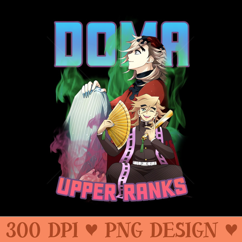 Bootleg Demon Slayer Doma - PNG Sublimation - Download right after purchase