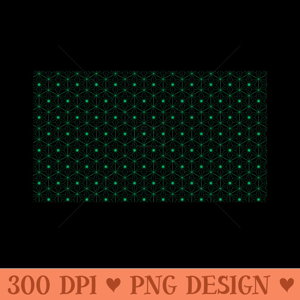background with hexagon motif and green star - Unique PNG Artwork - Immediate download