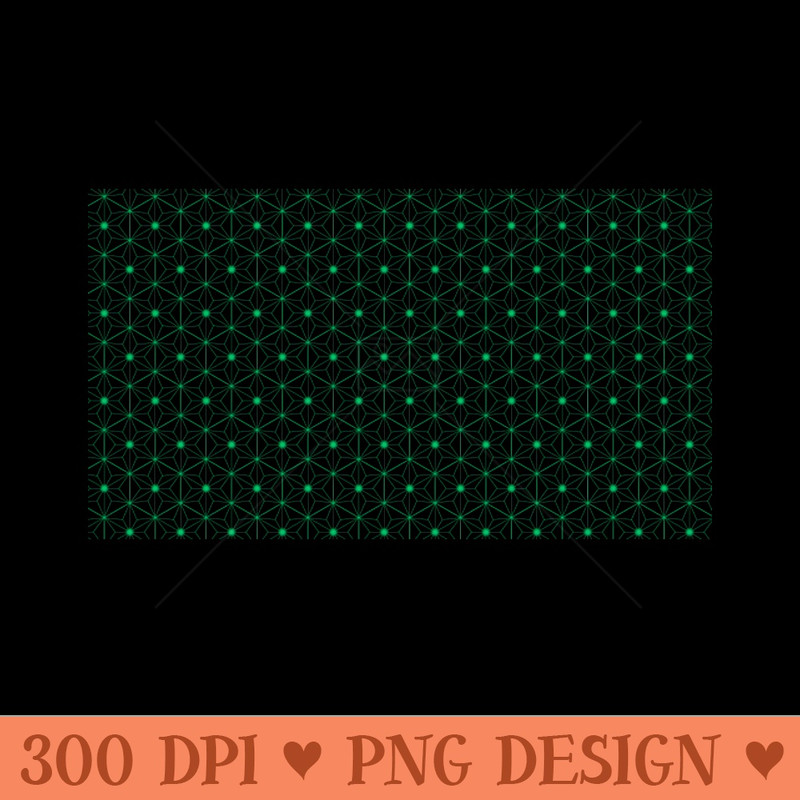 background with hexagon motif and green star - Unique PNG Artwork - Immediate download