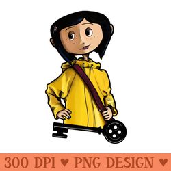 coraline - digital png artwork