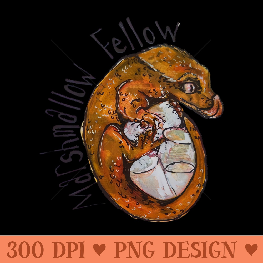 A little Marshmallow Fellow - Modern PNG designs - Download instantly