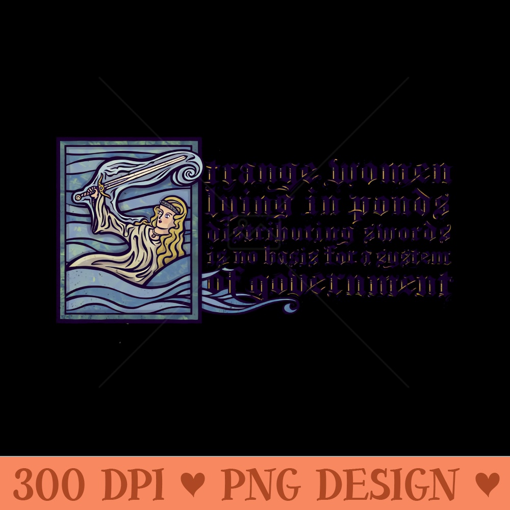 Strange Lying in Ponds - Sublimation backgrounds PNG - Immediate download