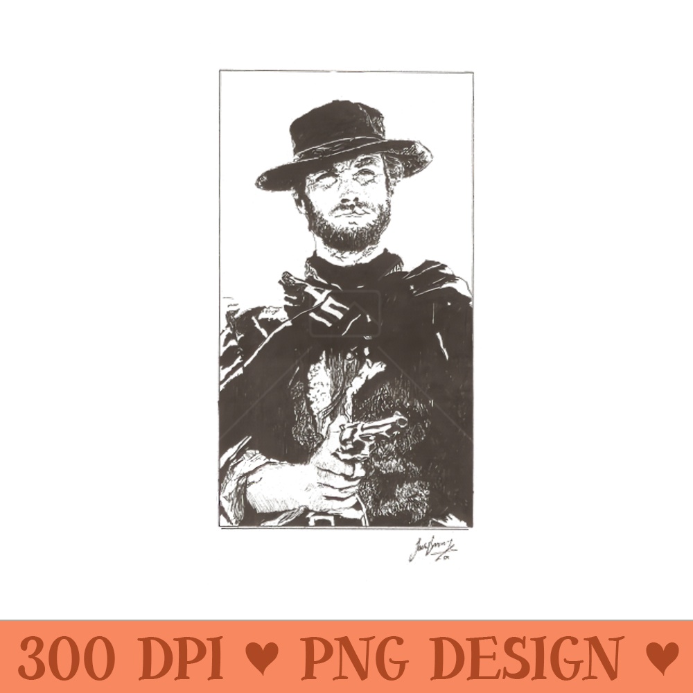 The Good Clint Eastwood - Printable PNG Graphics - Download in an instant