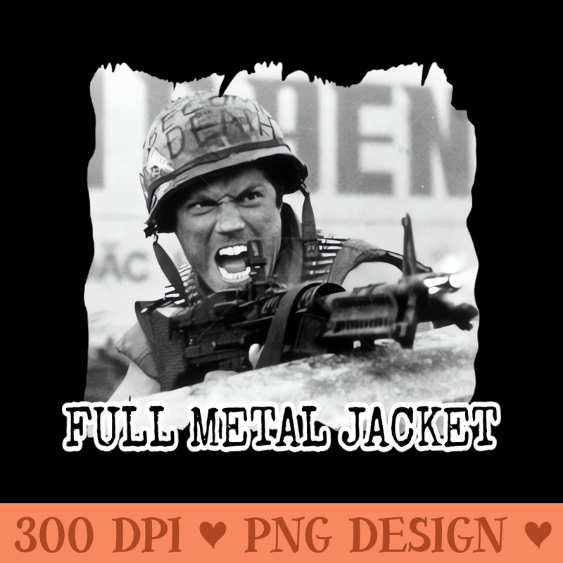 FULL METAL JACKET - Printable PNG Images - Download right after purchase