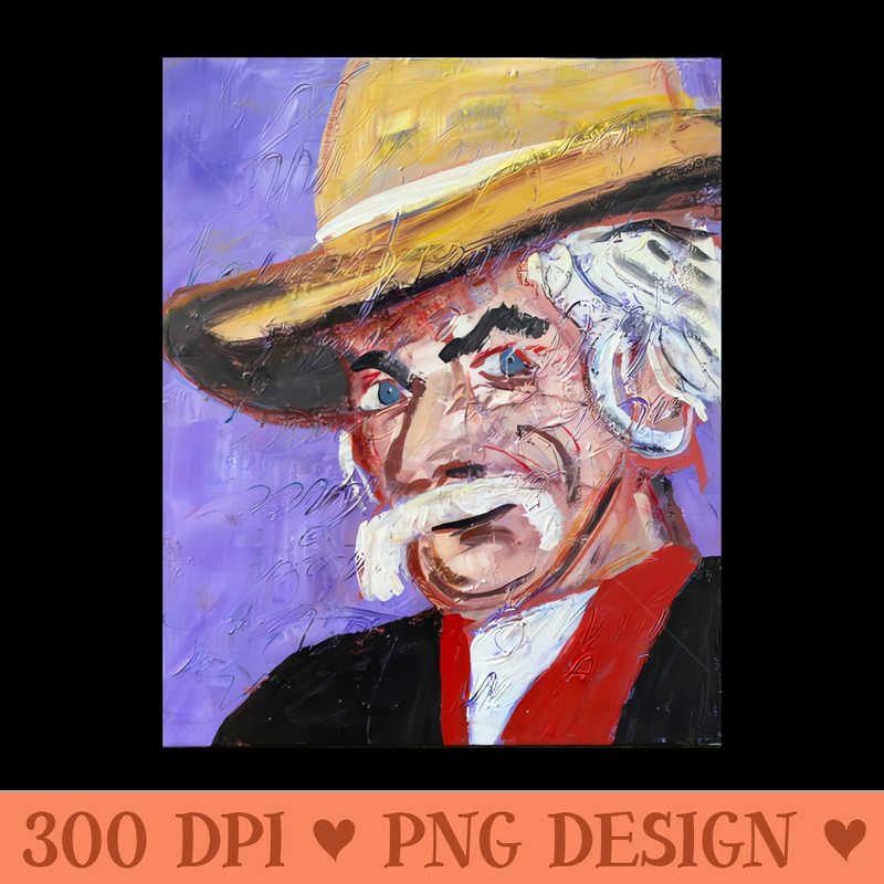 Sam Elliot - Sublimation artwork PNG download - Download right away