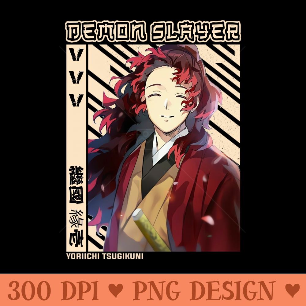 Yoriichi Tsugikuni Demon Slayer - PNG Templates Download - Download right away