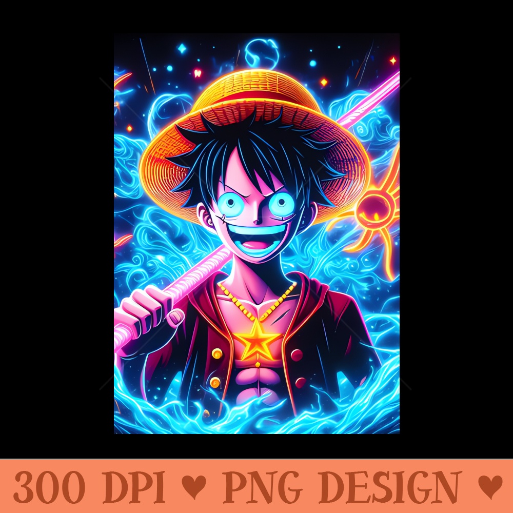 Luffy D monkey - PNG design downloads - Instantaneous download