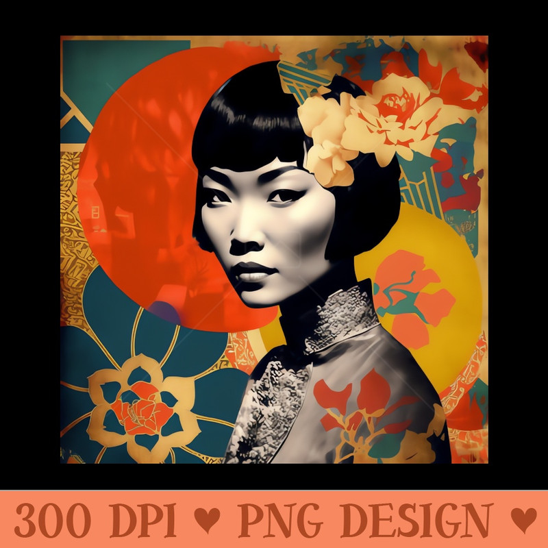 Anna May Wong - PNG design assets - Quick download
