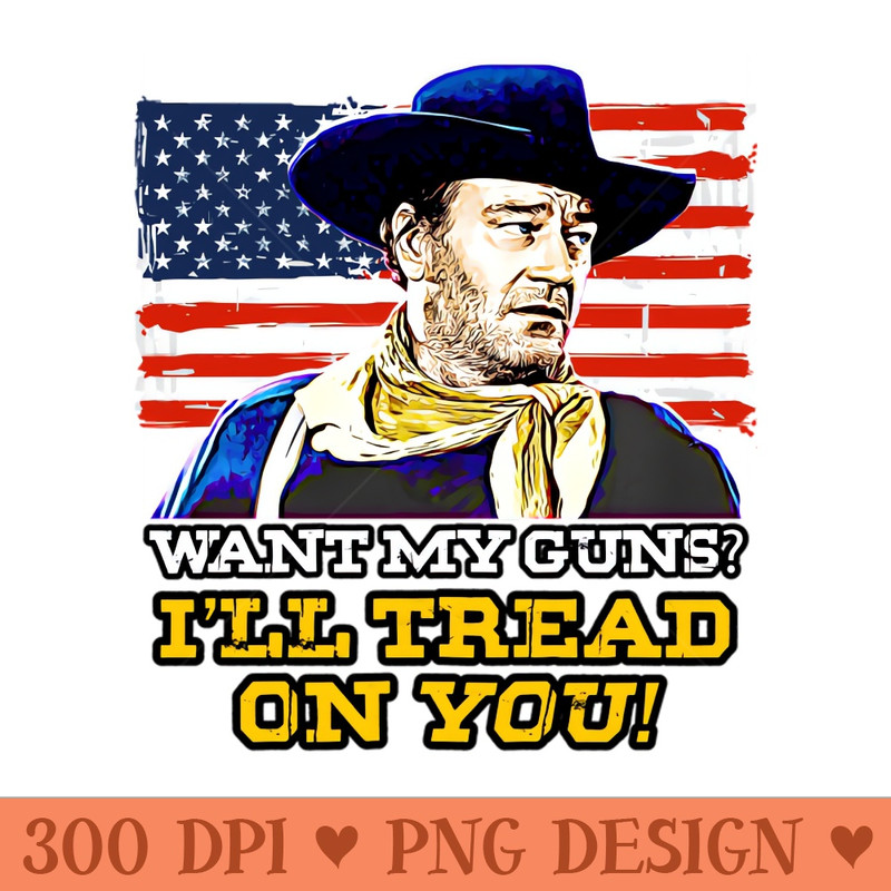 JohnWayne - Sublimation designs PNG - Instant Download