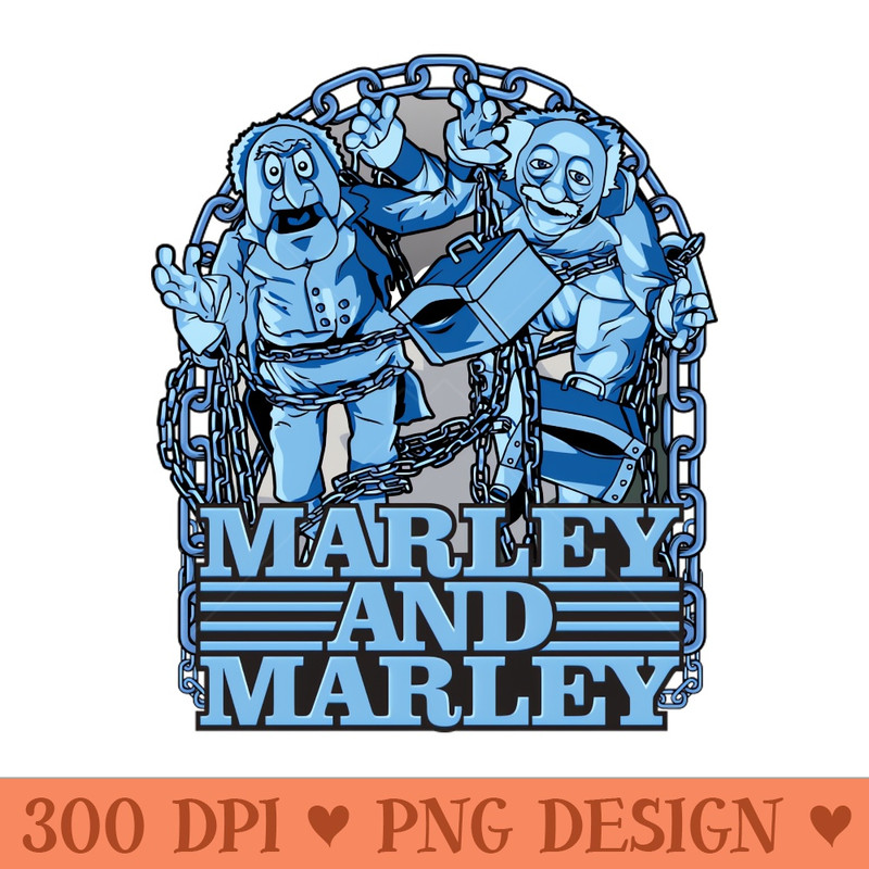 Muppet Christmas Carol Marley and Marley - High Resolution PNG Designs - Instantaneous download