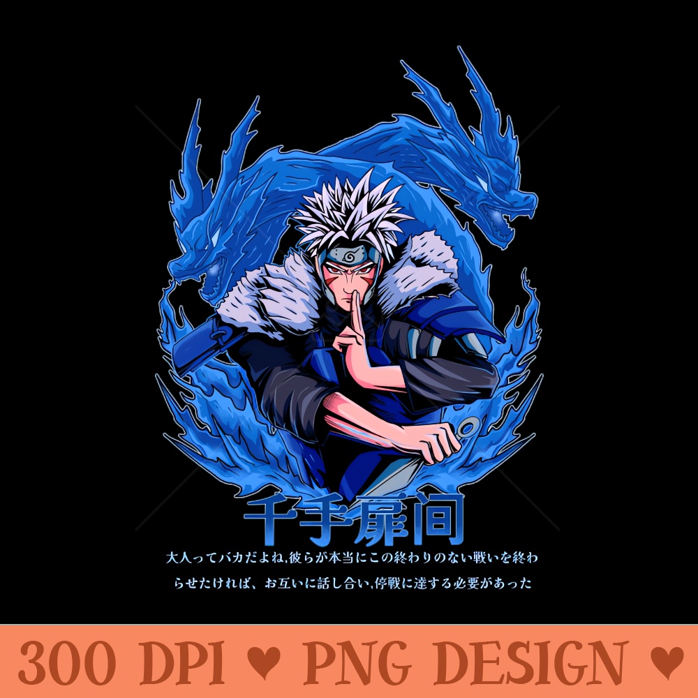 Tobirama Senju the second hokage anime tshirt - PNG Clipart Download - Instantaneous download