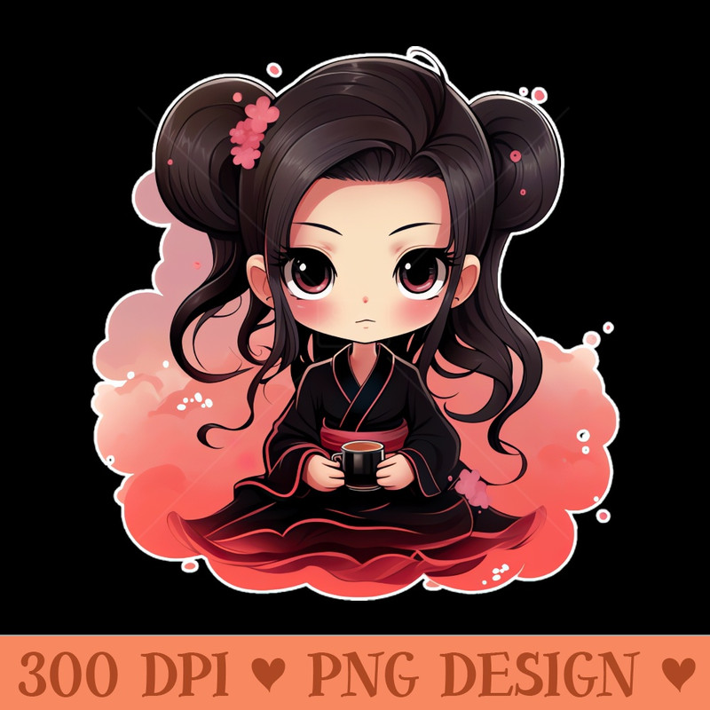 chibi style demon slayer - PNG Art Files - Download in an instant