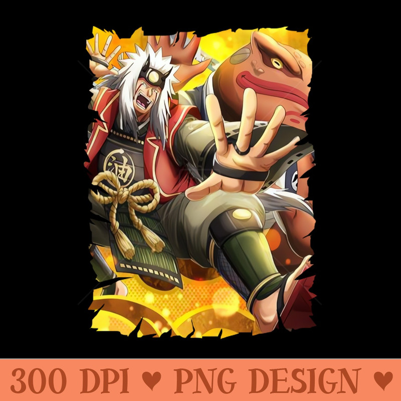 JIRAIYA MERCH VTG - PNG Templates Download - Download immediately
