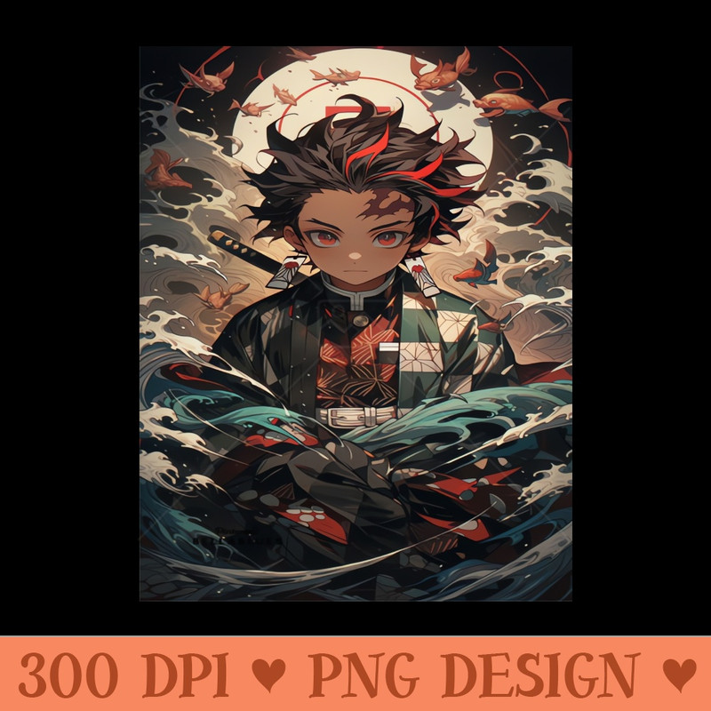 Kamado Tanjiro - Printable PNG Graphics - Download right after purchase