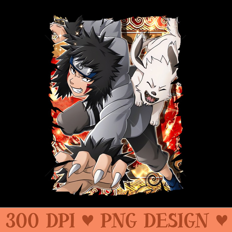 KIBA INUZUKA MERCH VTG - Printable PNG Graphics - Download right after purchase
