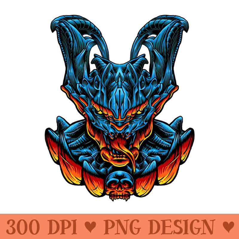 DEMONIC HEAD - PNG Templates Download - Fast download