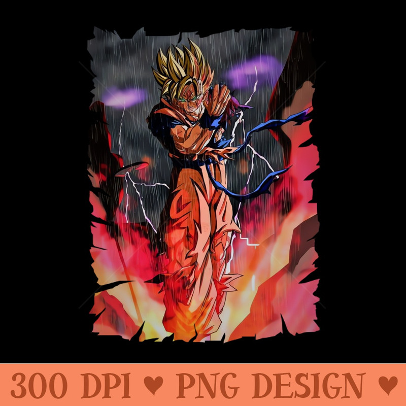 GOHAN ANIME MERCHANDISE - Sublimation printables PNG download - Instant Download