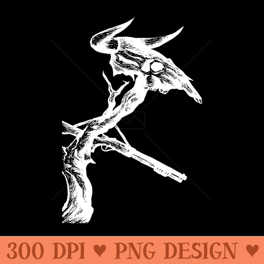 The End of The Beast White on Black - PNG Art Files - Download in an instant