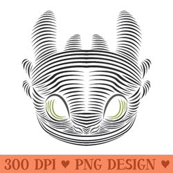 how to train your dragon 3 hidden world toothless big face - sublimation artwork png download
