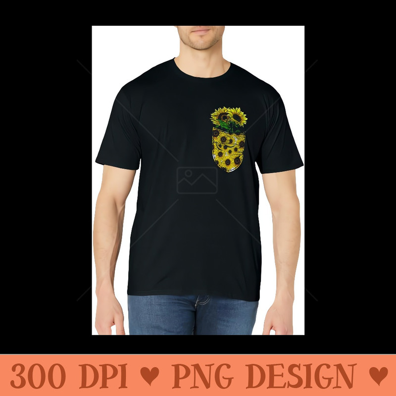 Blossom Yellow Flower Florist Floral Cute Pocket Sunflower - PNG Download - Transform Your Sublimation Creations