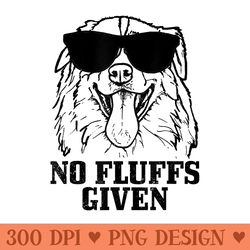 australian shepherd no fluffs given dog mom dad funny - sublimation png download