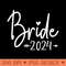 Bride Est. 2024 Married Wedding Bridal Party Bachelorette - Sublimation PNG Designs - Boost Your Success with this Inspirational PNG Download