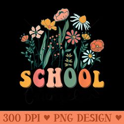 groovy wildflower school counselor s - transparent png download
