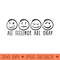 All Feelings Are Okay Mental Health Counselor Women Men - Sublimation patterns PNG - Limited Edition And Exclusive Designs