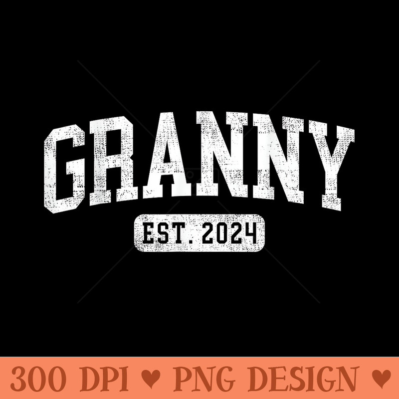 Granny Est 2024 Promoted To Granny Announcement - PNG Graphics Download - Create with Confidence
