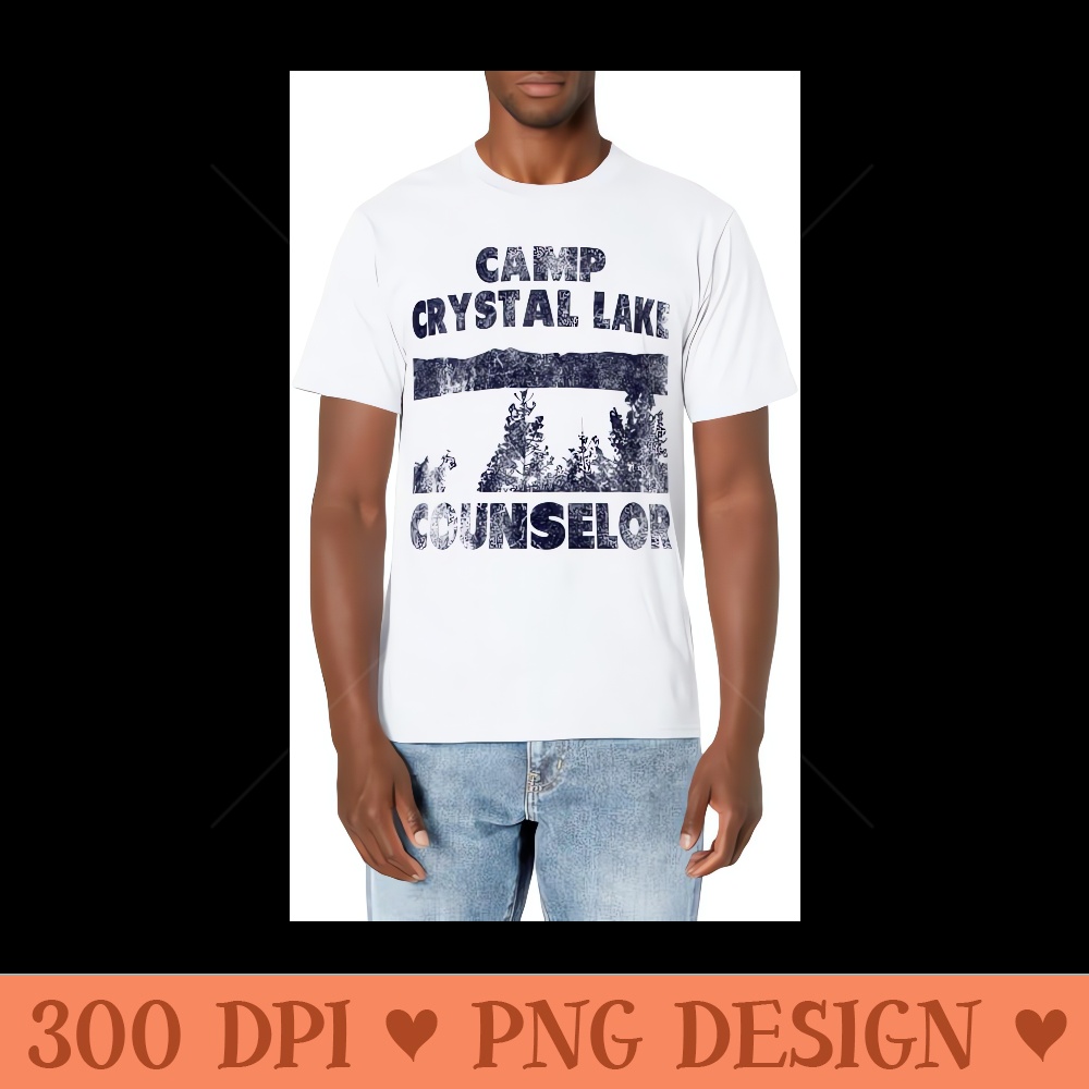 Camp Crystal Lake Counselor silly Halloween humor - Sublimation designs PNG - Boost Your Success with this Inspirational PNG Download