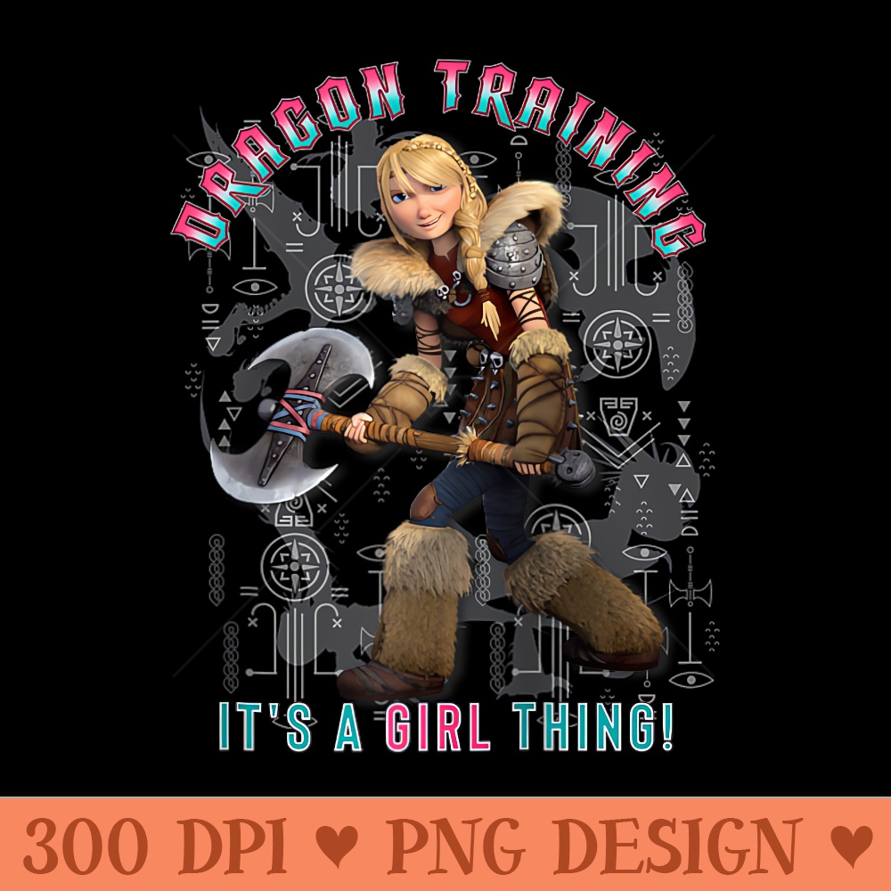 How to Train Your Dragon 3 Hidden World Girl Training Raglan Baseball - PNG file download - Trendsetting And Modern Collections