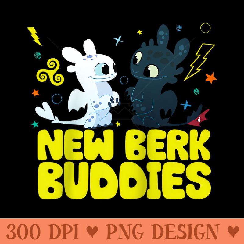 How To Train Your Dragon 3 Hidden World New Berk Buddies Raglan Baseball - PNG Design Files - Unique And Exclusive Designs