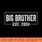 Big Brother Est 2024 Promoted Brother Pregnancy Announcement - PNG Clipart Download - Perfect for Creative Projects
