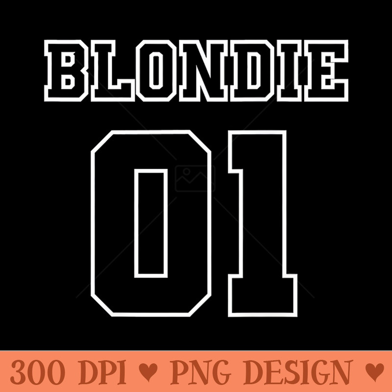 Blondie 01 Bestie Friends BFF Matching Outfit  Back Print - Unique Sublimation PNG Download - Capture Imagination with Every Detail