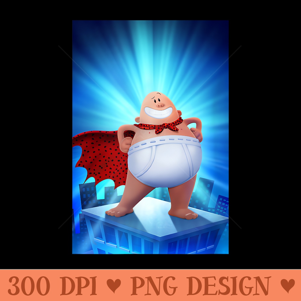 Captain Underpants Hero - Unique Sublimation patterns - Perfect for Creative Projects