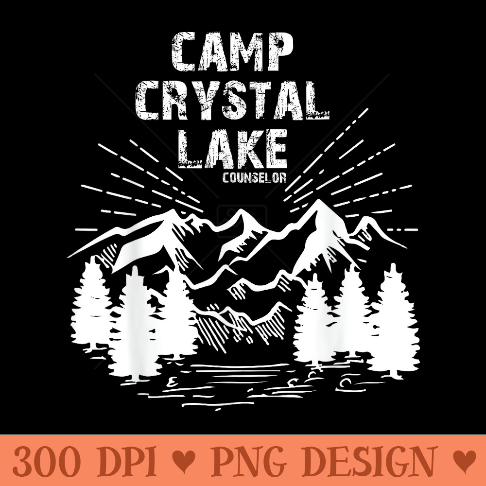 Camp Crystal Lake Counselor - High Quality PNG Files - Transform Your Sublimation Creations