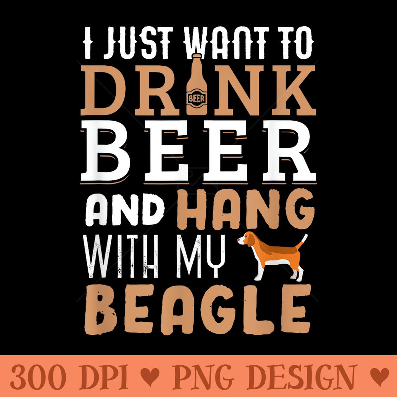 Beagle Dad Funny Father's Day Dog Lover Beer - Unique Sublimation patterns - Instantly Transform Your Sublimation Projects