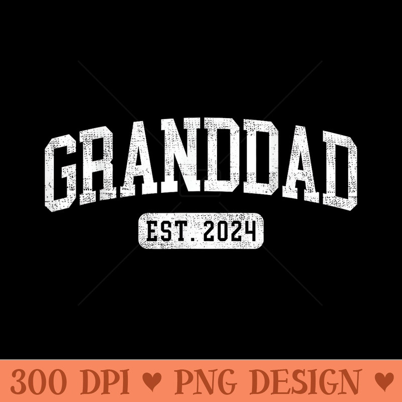 Granddad Est 2024 Promoted To Granddad Announcement - Mug Sublimation PNG - Add a Festive Touch to Every Day