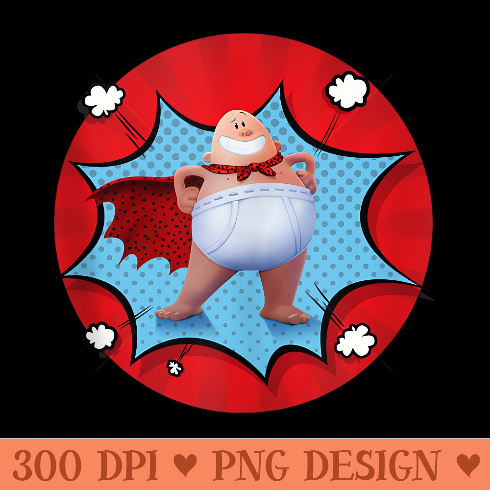 Captain Underpants Pop Art - High resolution PNG download - Lifetime Access To Purchased Files
