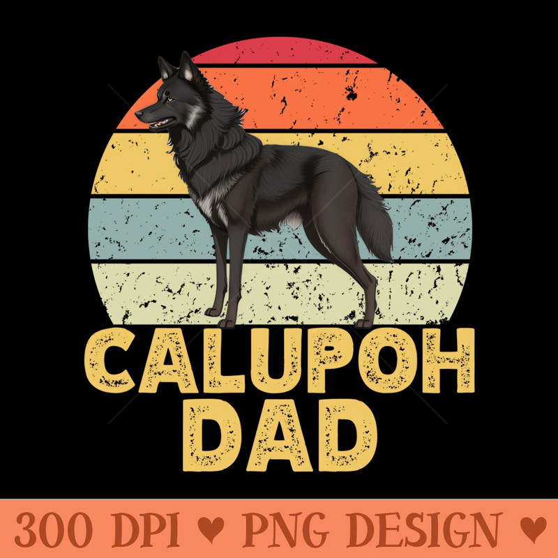 Calupoh Dog Dad Retro Vintage Funny Mexican Wolf-Dog Lovers Sweatshirt - High Quality PNG Files - Quick And Seamless Download Process