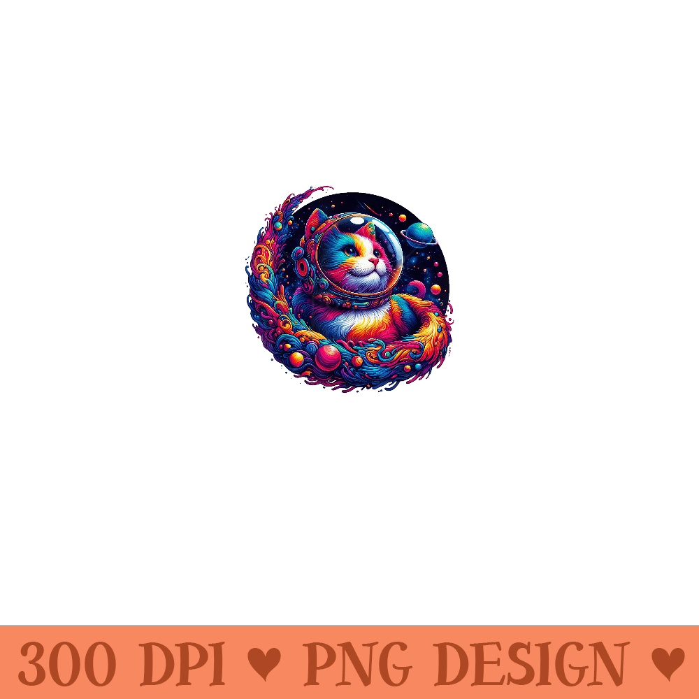 Cat in Space Astronaut Outer Galaxy Kitten Cat Space - Transparent PNG download - Fashionable and Fearless