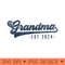 Grandma Est 2024 Grandma To Be New Grandma - Digital PNG Artwork - Enhance Your Apparel with Stunning Detail